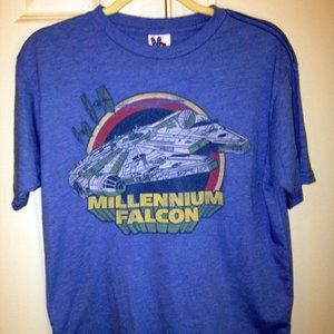 JUNK FOOD Millennium Falcon Star Wars T-Shirt - Size S